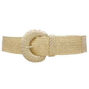 Metallic Wrapped Halfmoon Elastic Belt